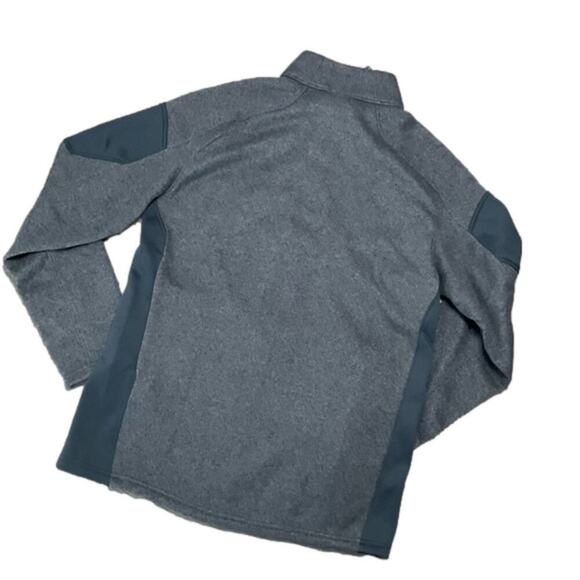 Spyder Men's Empire Jacket Black Gray Full Zip Stretch Fleece Large NWT - Picture 2 of 12